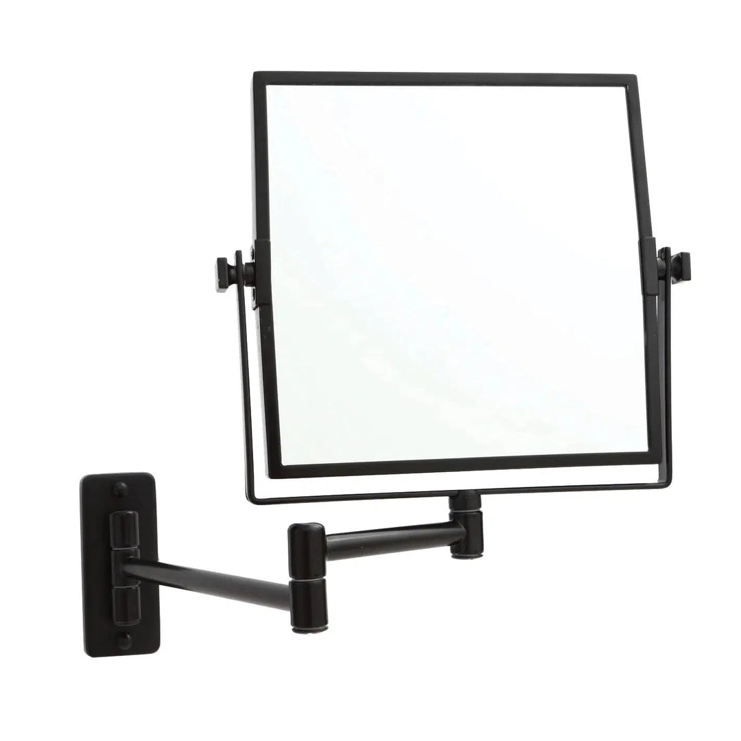 Ablaze Black Square Magnifying Mirror