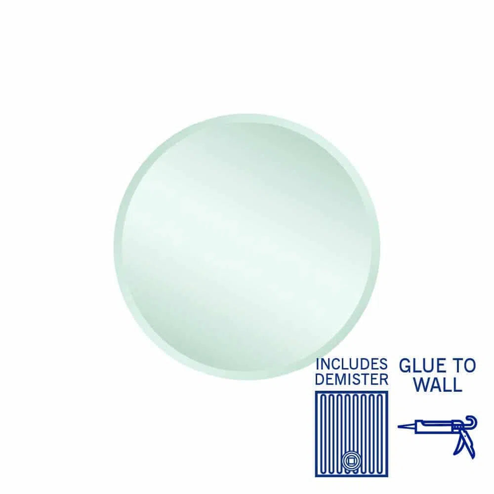 Ablaze Kent 18mm Bevel Round Mirror + Demister