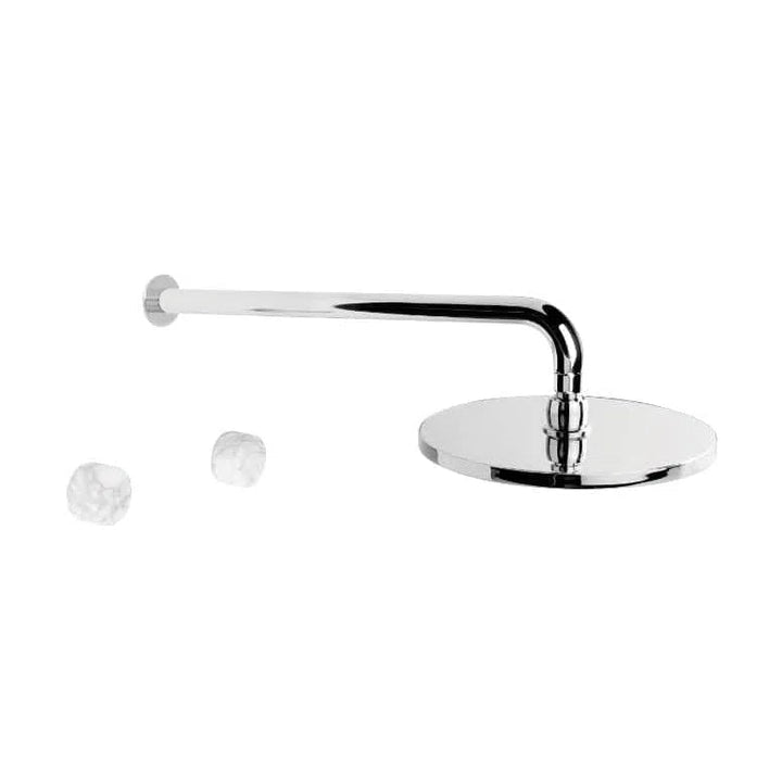 Brodware Halo Marble Shower Set 225mm Rose