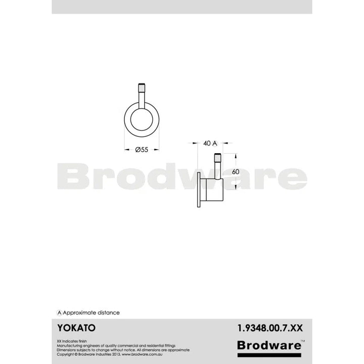 Brodware Yokato Wall Mixer