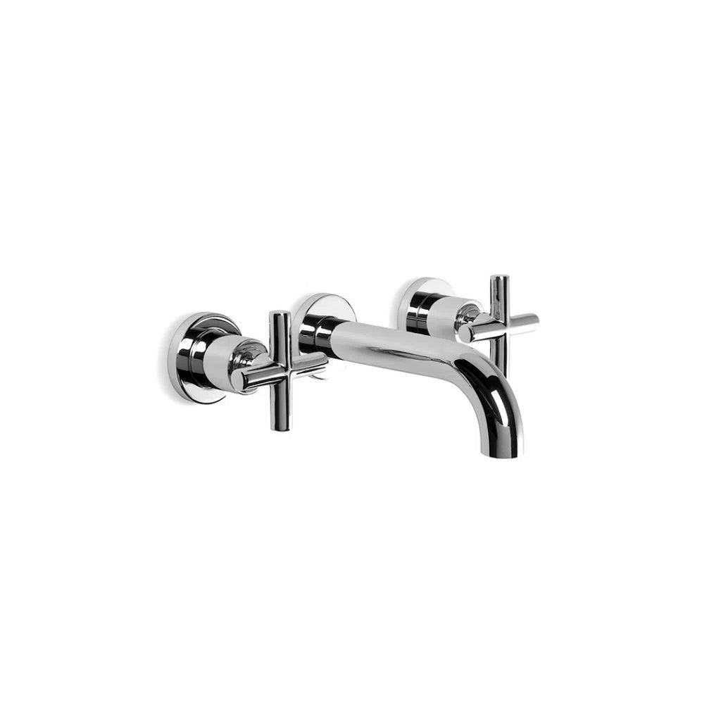 Brodware City Plus Wall Set with Flow Control and Cross Handles