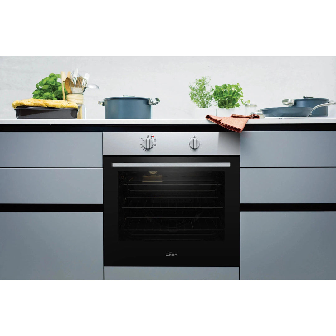 Chef 60cm Multi-function 3 Oven (CVE612SB)