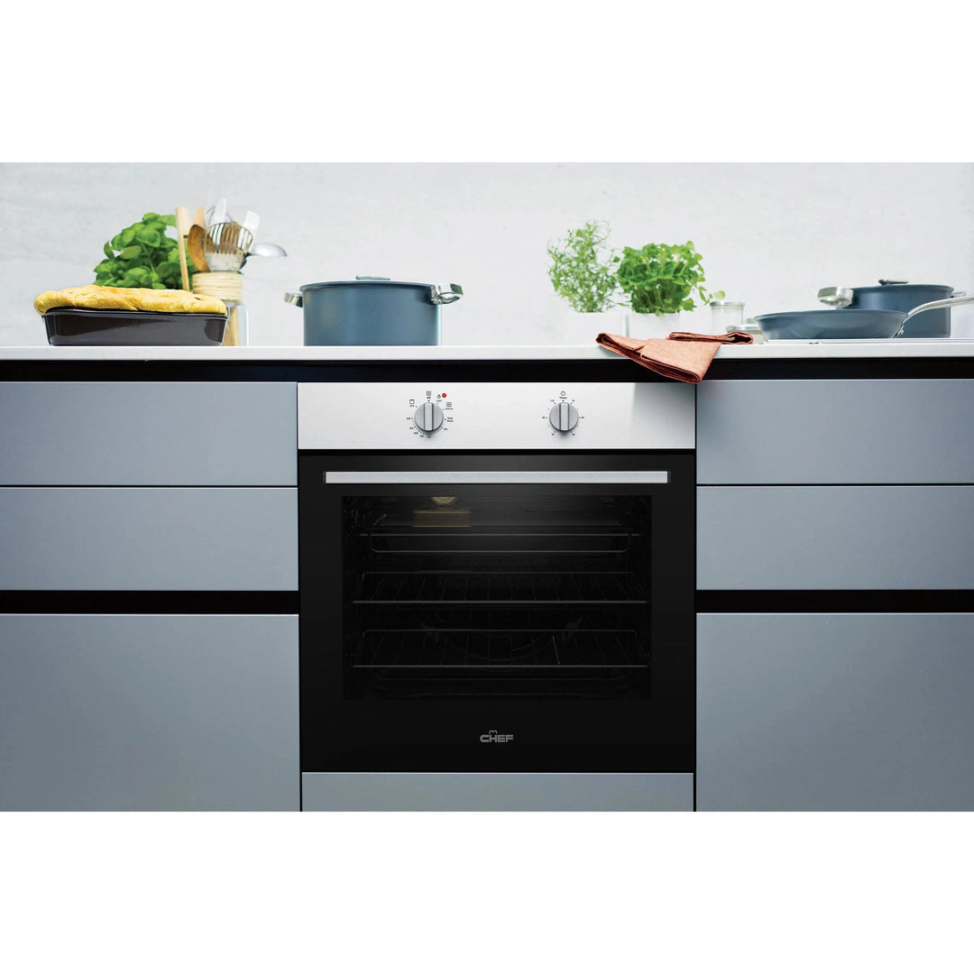 Chef 60cm Multi-function 3 Oven (CVE612WB)