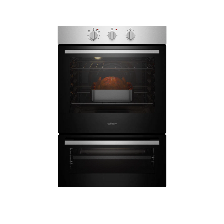 Chef 60cm Multi-function 3 Oven + Separate Grill (CVE662SB)