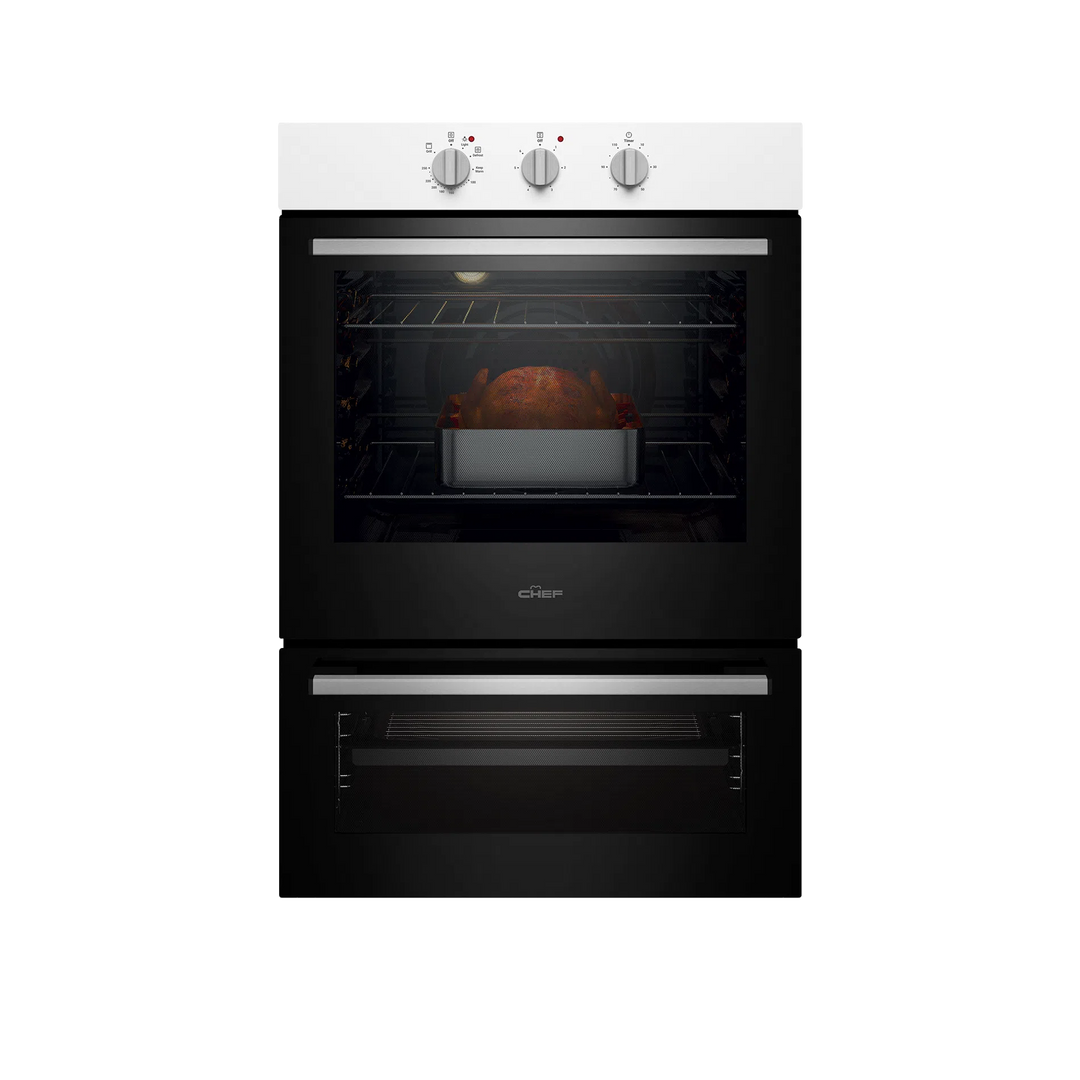 Chef 60cm Multi-function 3 Oven + Separate Grill (CVE662WB)