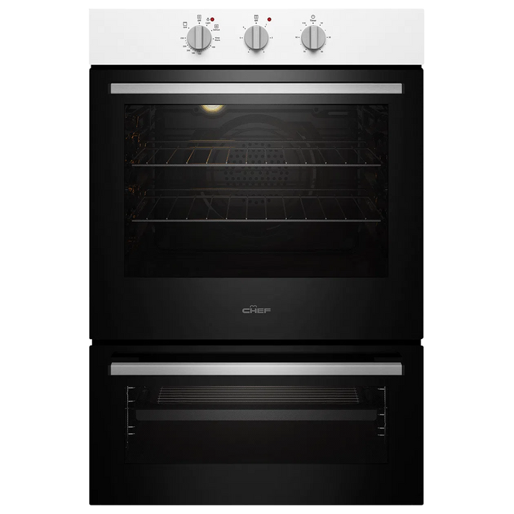 Chef 60cm Multi-function 3 Oven + Separate Grill (CVE662WB)