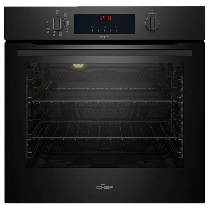 Chef 60cm Multi-function 7 Oven + Easy Pyro Clean (CVEP614DB)