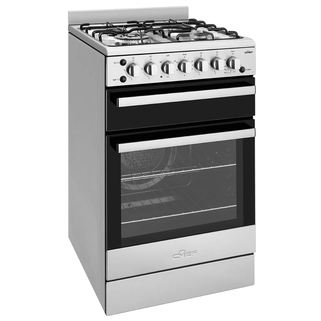 Chef 54cm Freestanding Cooker (CFG517SB)