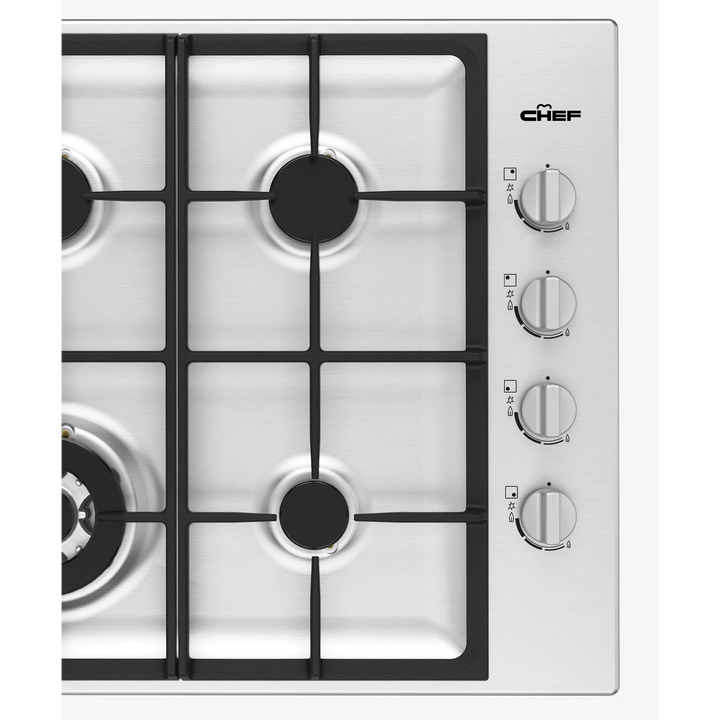 Chef 60cm 4 Burner Gas Cooktop (CHG644SC)