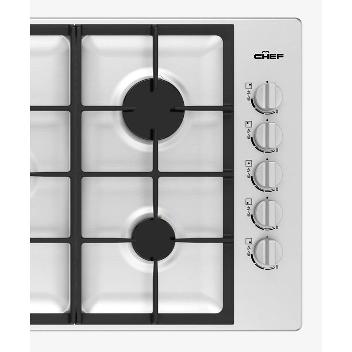 Chef 90cm 5 Burner Gas Cooktop (CHG954SC)