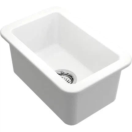 Turner Hastings Cuisine 30 x 46 Inset / Undermount Fireclay Sink - Matte White