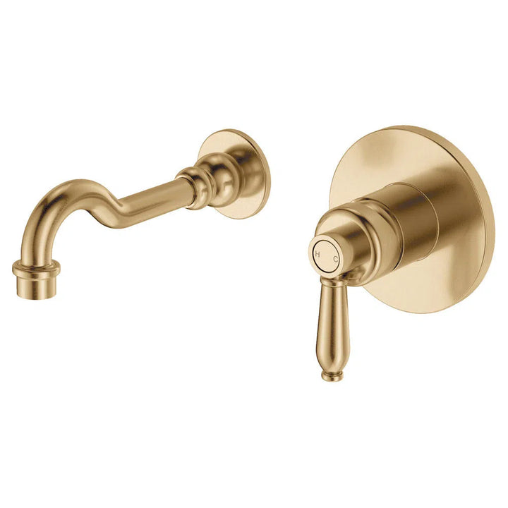 Fienza Eleanor Wall Basin/Bath Mixer Set