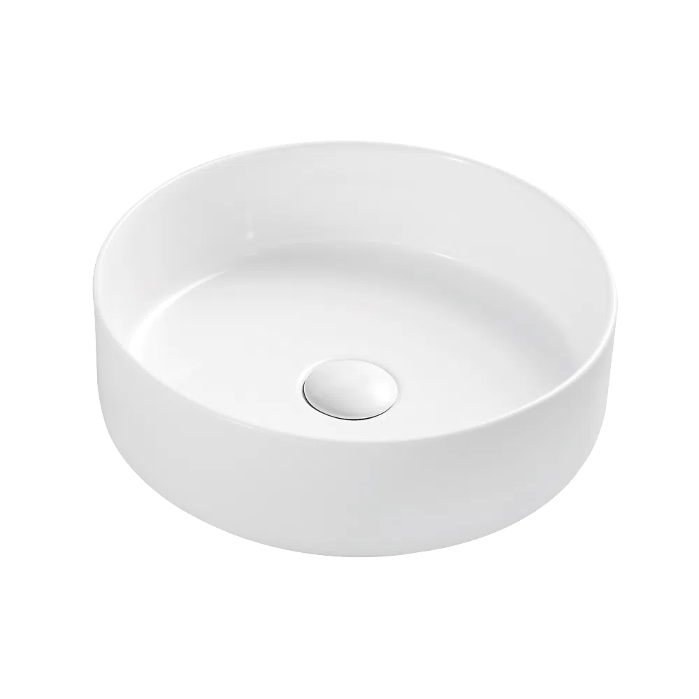 Gareth Ashton Poco Round Gloss Countertop Basin + Plug