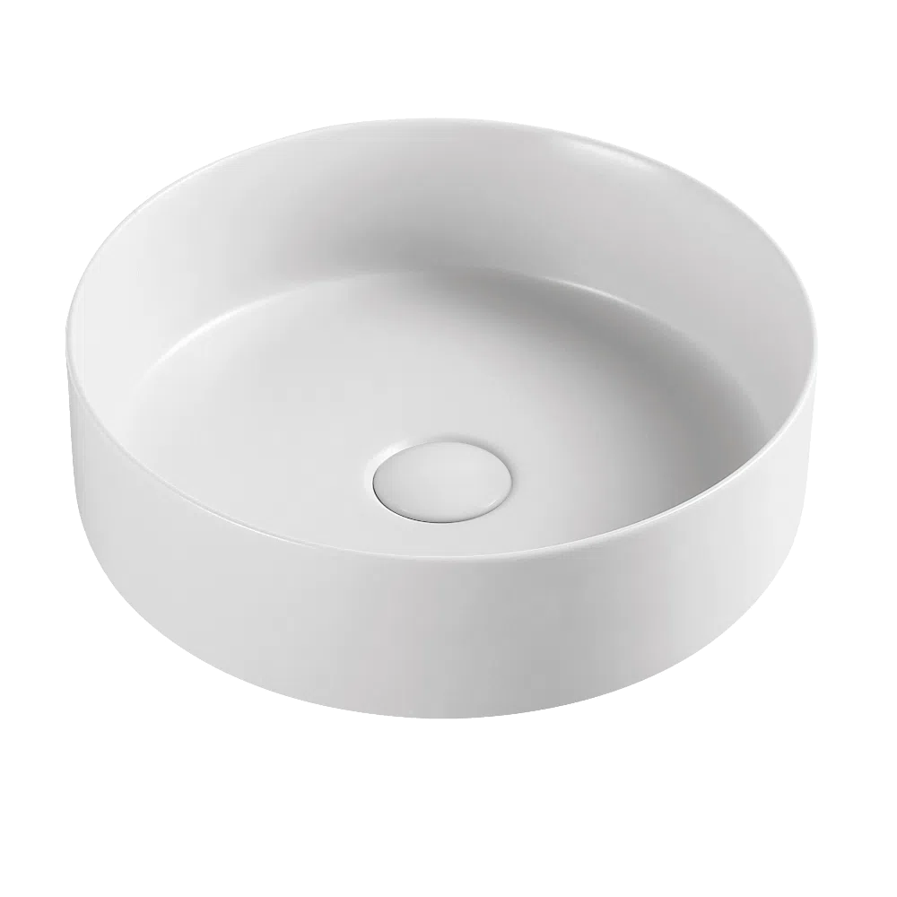 Gareth Ashton Poco Round Matte Finish Countertop Basin + Plug