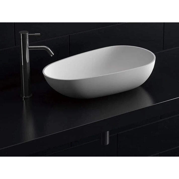 Kaskade Viva RSA03 Benchtop Egg-Shaped Stone Basin