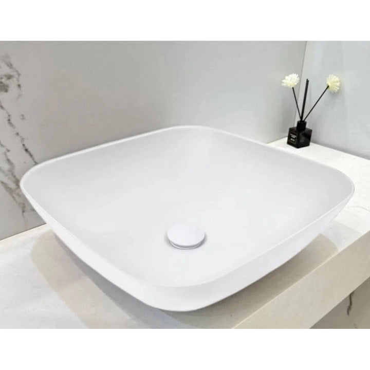 Kaskade VXA23 Benchtop Square Stone Basin 400mm