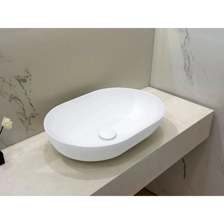 Kaskade VXA24 Benchtop Oval Stone Basin 500mm