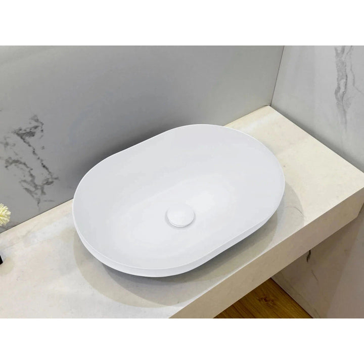 Kaskade VXA24 Benchtop Oval Stone Basin 500mm