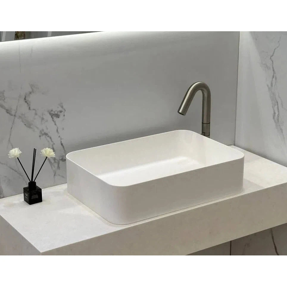 Kaskade VXA25 Benchtop Rectangular Stone Basin 500mm