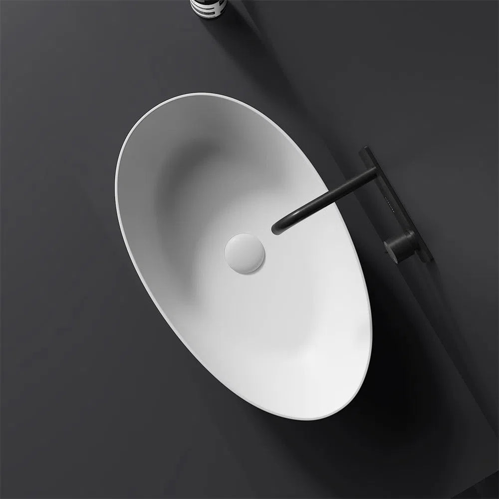 Kaskade Zoey 605 Benchtop Egg-Shaped Stone Basin