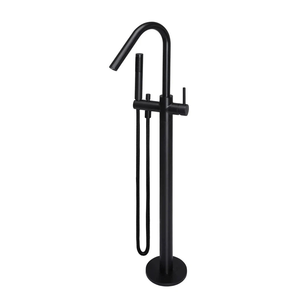 Meir Round Freestanding Bath Spout + Hand Shower