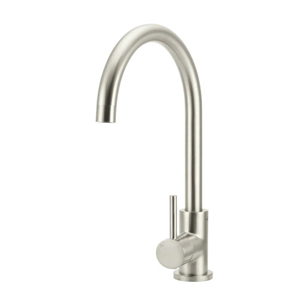 Meir Round Gooseneck Kitchen Mixer Tap