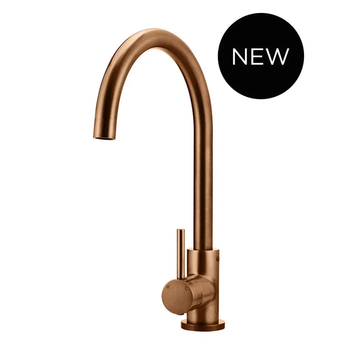 Meir Round Gooseneck Kitchen Mixer Tap