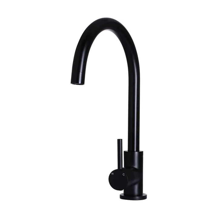 Meir Round Gooseneck Kitchen Mixer Tap