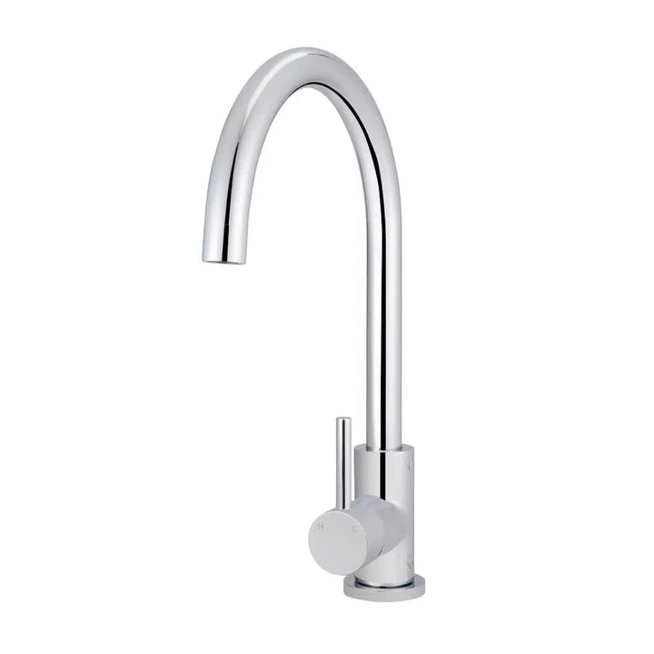 Meir Round Gooseneck Kitchen Mixer Tap