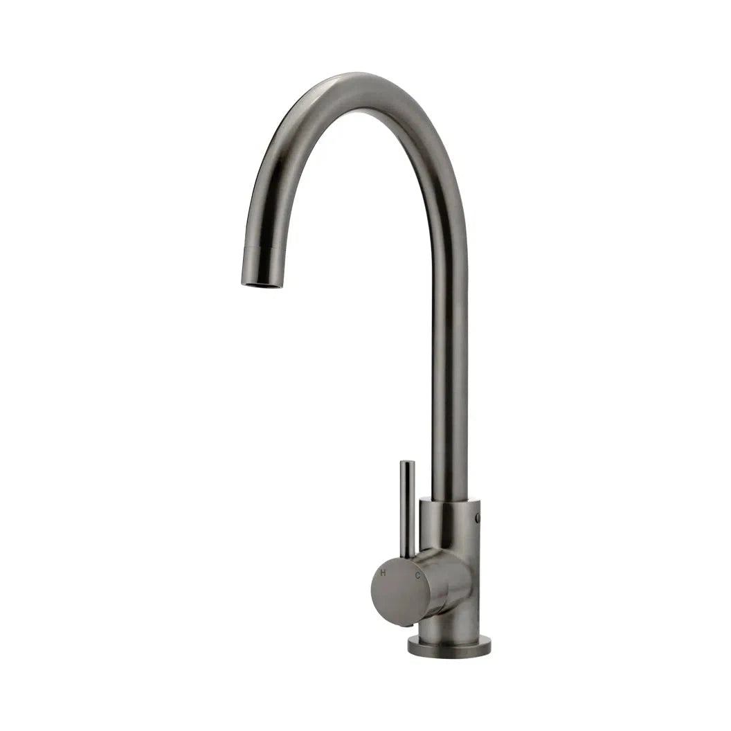 Meir Round Gooseneck Kitchen Mixer Tap