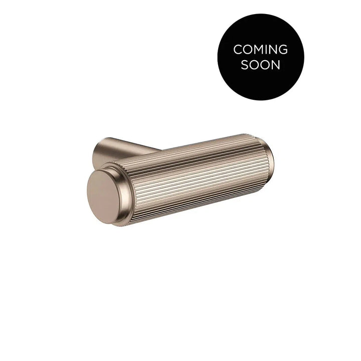 Meir Öppen T-Pull Cabinet Handle (Linear Knurled)