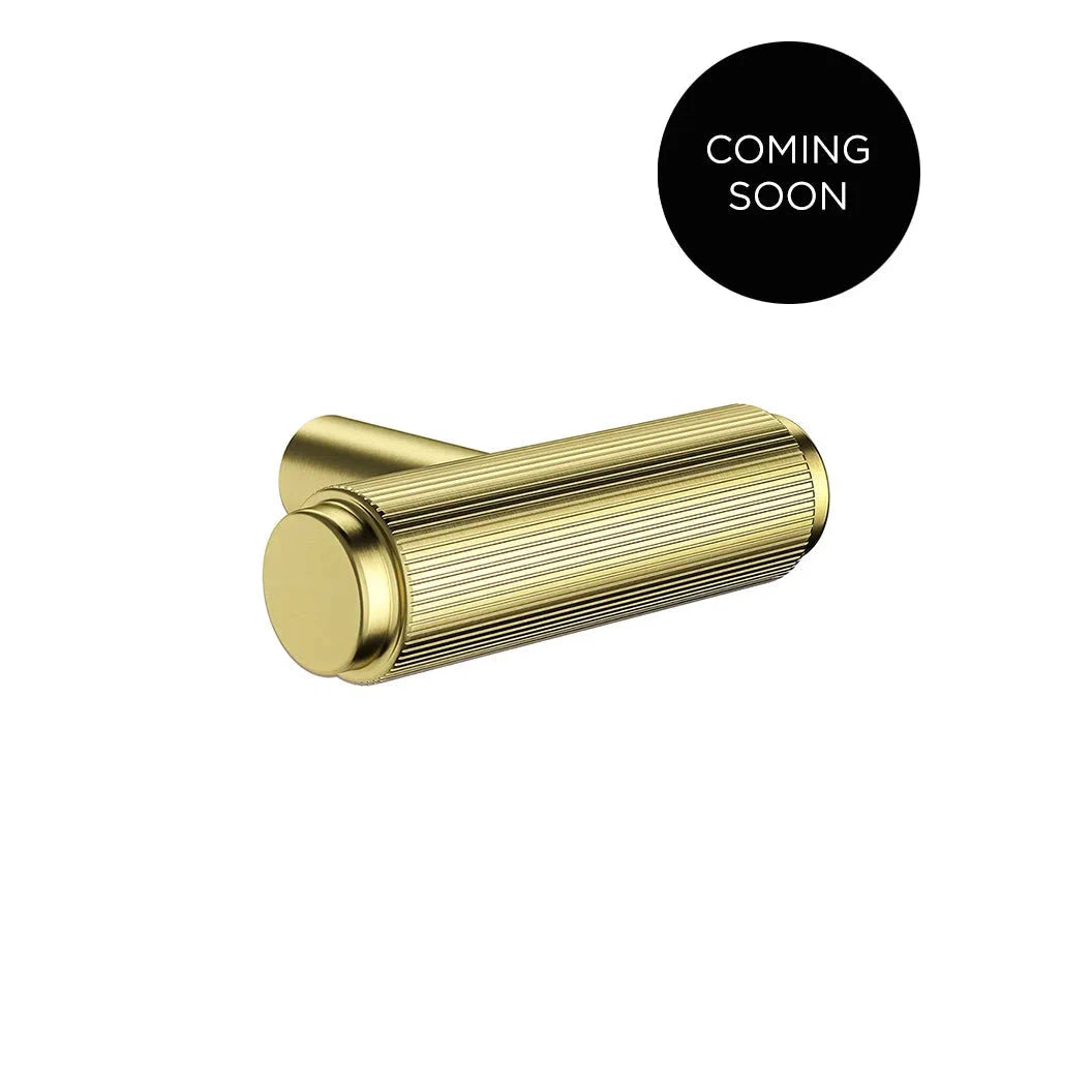 Meir Öppen T-Pull Cabinet Handle (Linear Knurled)