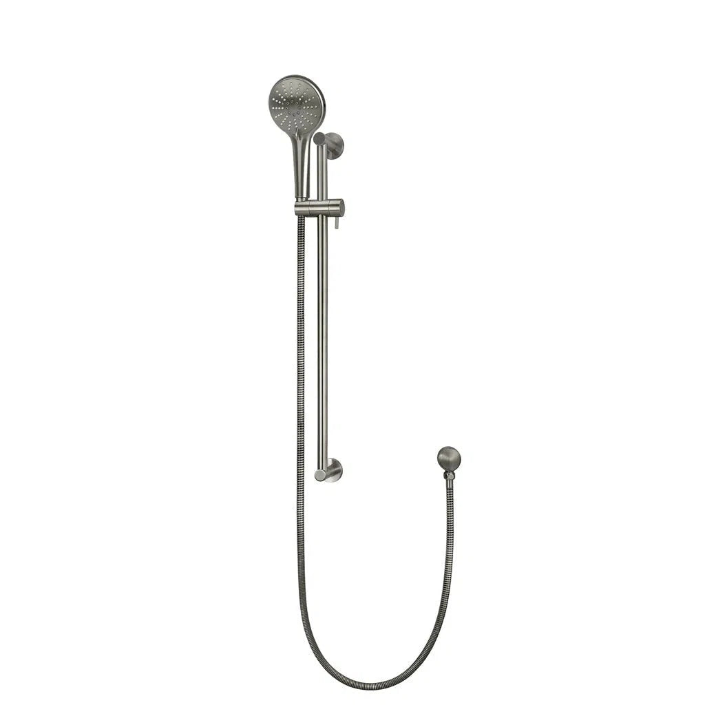 Meir Round Three Function Hand Shower on Rail Column