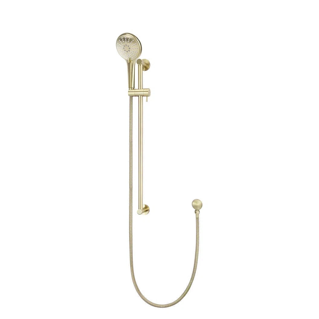 Meir Round Three Function Hand Shower on Rail Column