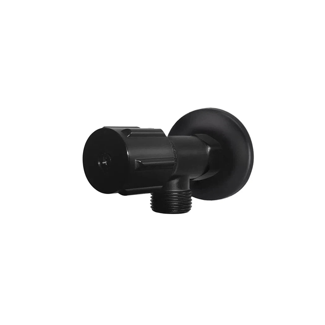 Meir Round Mini Stop Cistern Tap + Blackplate