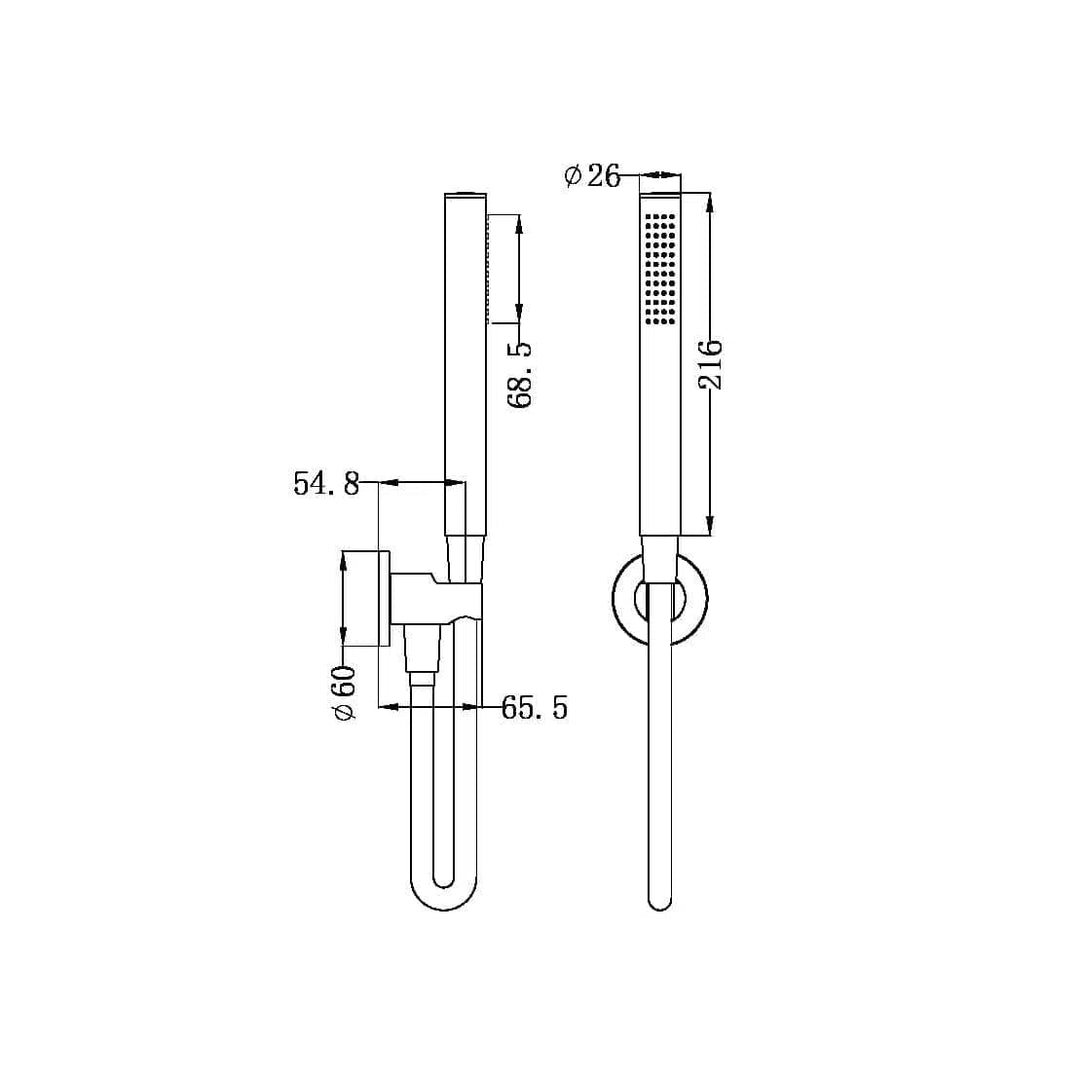 Nero Round Shower Bracket Chrome