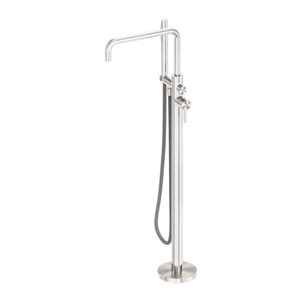 Nero Zen SS316L Freestanding Bath Mixer + Outdoor Shower Hose