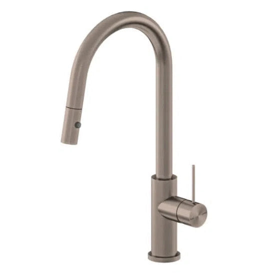 Nero Mecca Pull Out Sink Mixer With Vegie Spray Function Brushed Bronze ...