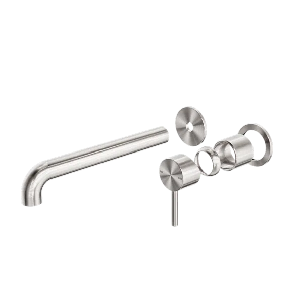 Nero Zen SS316L Wall Basin/Bath Mixer Separate Back Plate Spout Trim Kits Only