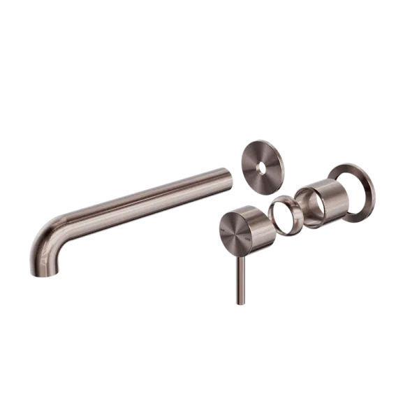 Nero Zen SS316L Wall Basin/Bath Mixer Separate Back Plate Spout Trim Kits Only