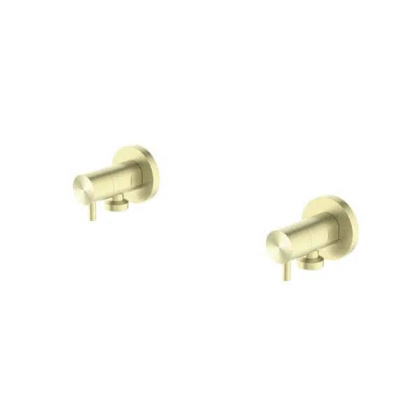 Nero Washing Machine Taps Brushed Gold | Design 10