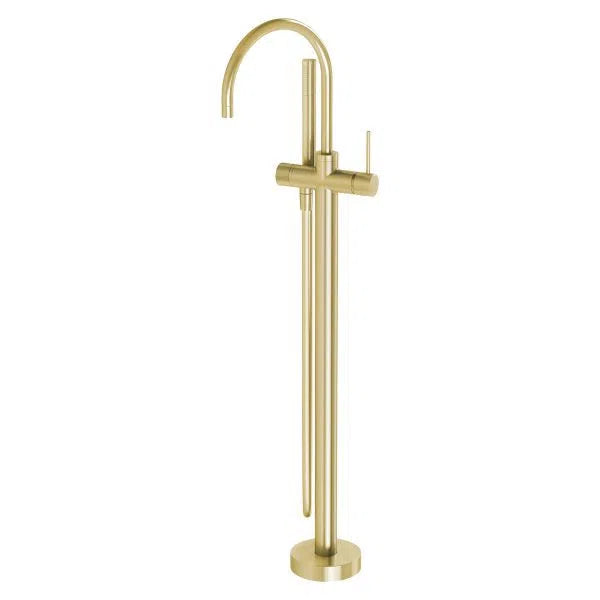 Phoenix Vivid Slimline Floor Mounted Bath Mixer with Hand Shower