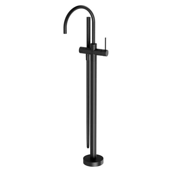 Phoenix Vivid Slimline Floor Mounted Bath Mixer with Hand Shower