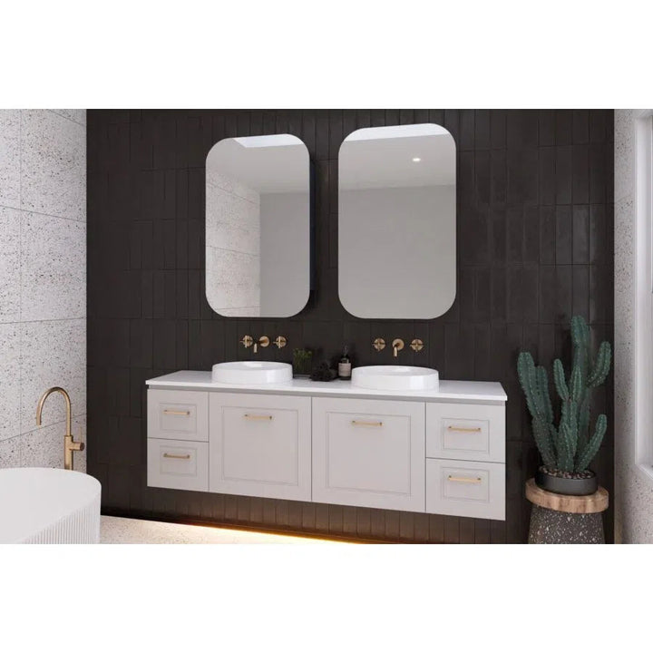 Nevada Classic Vanity with Silk Surface Top and Above Counter Basin