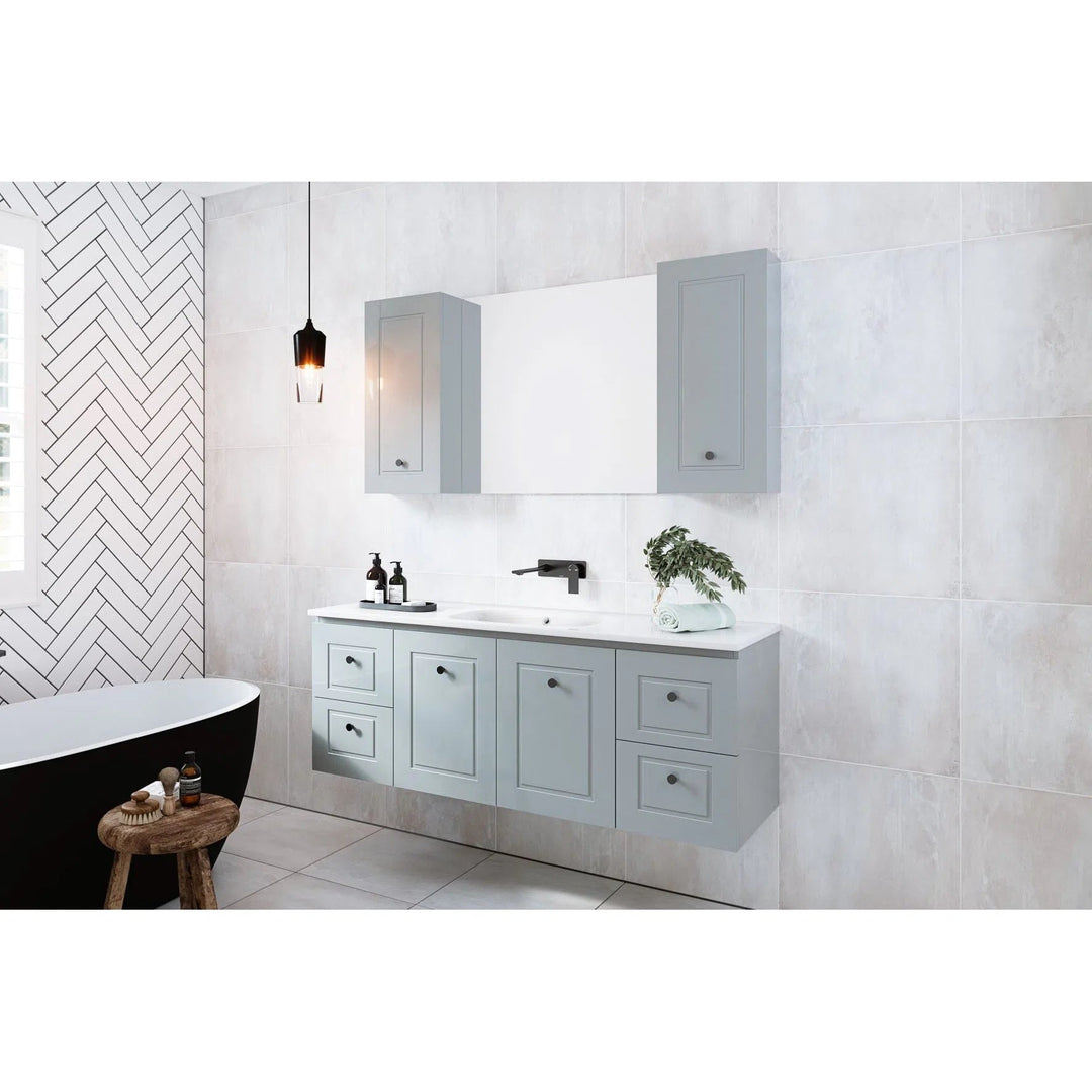 Nevada Classic Vanity with Silk Surface Top and Above Counter Basin