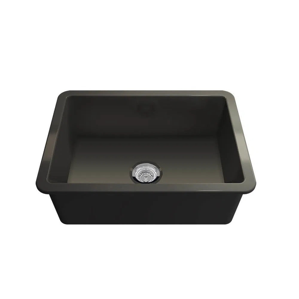 Turner Hastings Cuisine 68 x 48 Inset/Undermount Fine Fireclay Sink - Matte Black