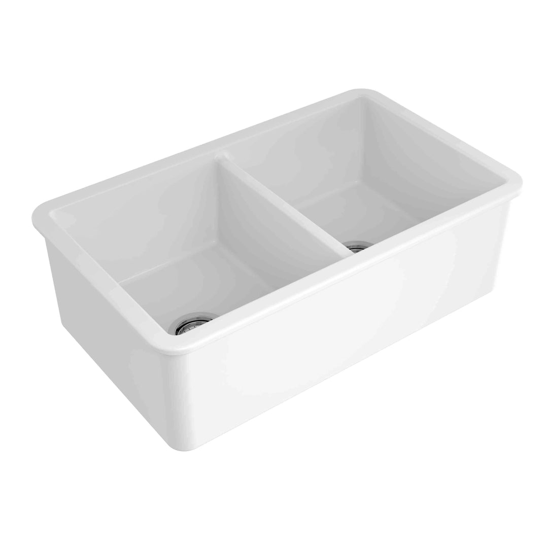 Turner Hastings Cuisine 81 x 49 Double Inset / Undermount Fine Fireclay Sink