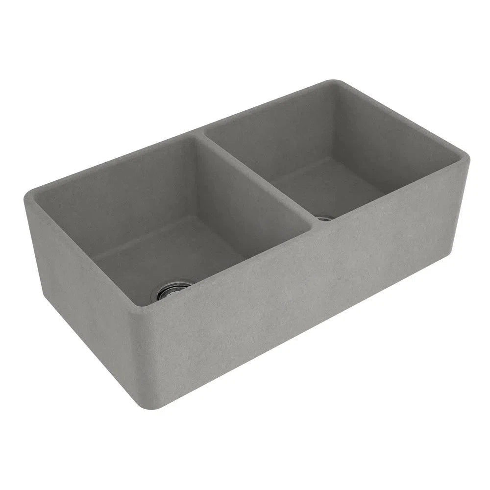 Turner Hastings Novi 85 x 46 Fine Fireclay Concrete Look Butler Sink