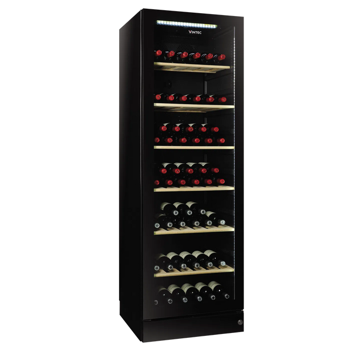 Vintec 198-Bottle Multizone Left Hinge Wine Cabinet (V190SG2E-BKLH)