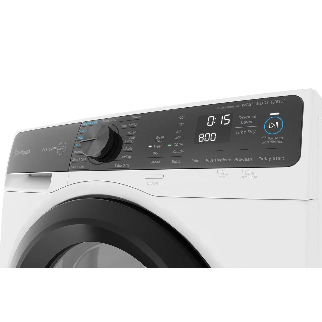 Westinghouse 9kg/5kg Combo Front Load Washer and Dryer (WWW9024M5WA)